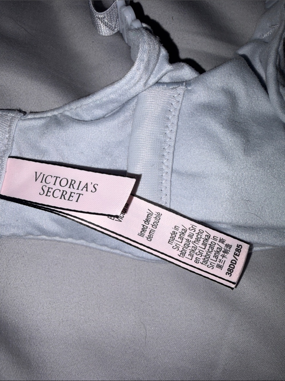 Victoria's Secret Pale Blue Demi Bra with Pink Tag